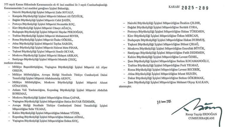 İçişleri Bakanlığı’nda atama hareketliliği: Cumhurbaşkanı Erdoğan imzaladı! - Resim : 1