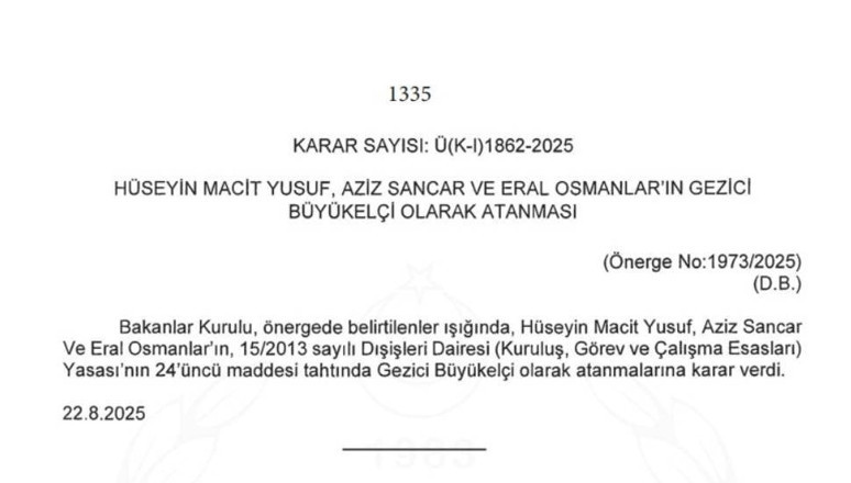 Hüseyin Macit Yusuf, Aziz Sancar ve Eral Osmanlar 'Gezici Büyükelçi' olarak atandı - Resim : 1