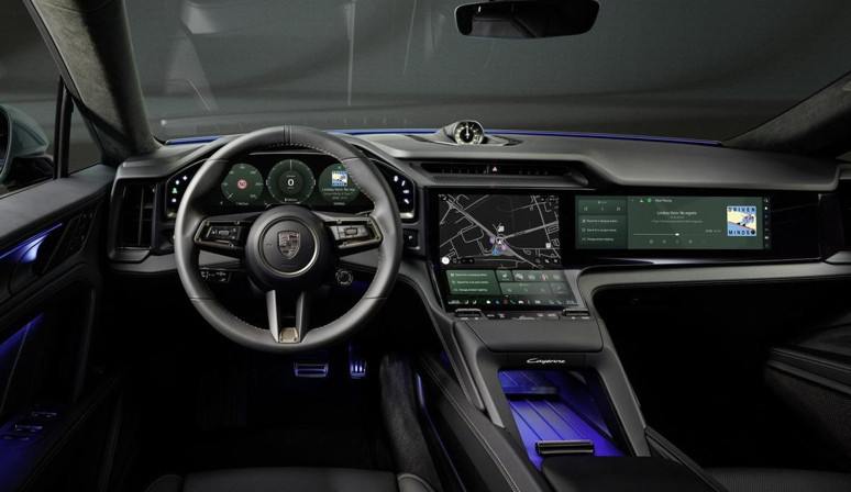 İç mekan tasarımı paylaşıldı! Elektrikli Porsche Cayenne'de büyük sürpriz - Resim : 1