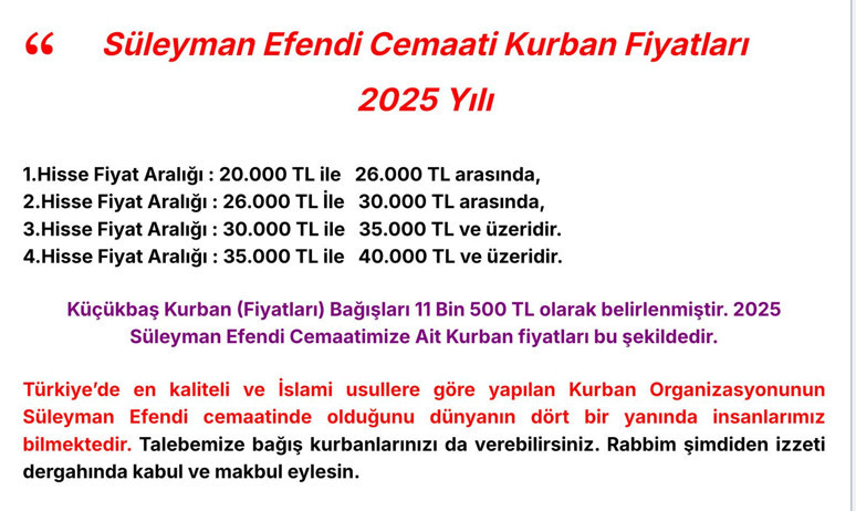 İbadet diye bu hayvanları kesiyorlar! Süleymancıların kurban dolandırıcılığı - Resim : 2