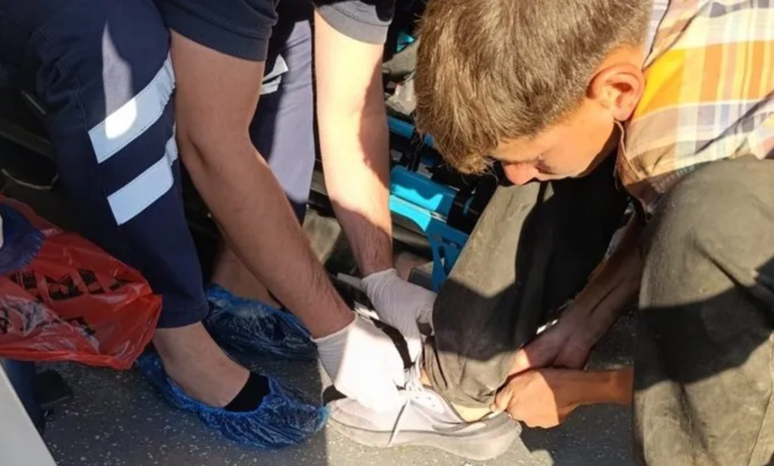 Düzce'de yürekleri ısıtan olay: Ambulans şoförü çocuğu o şekilde görünce... - Resim : 1