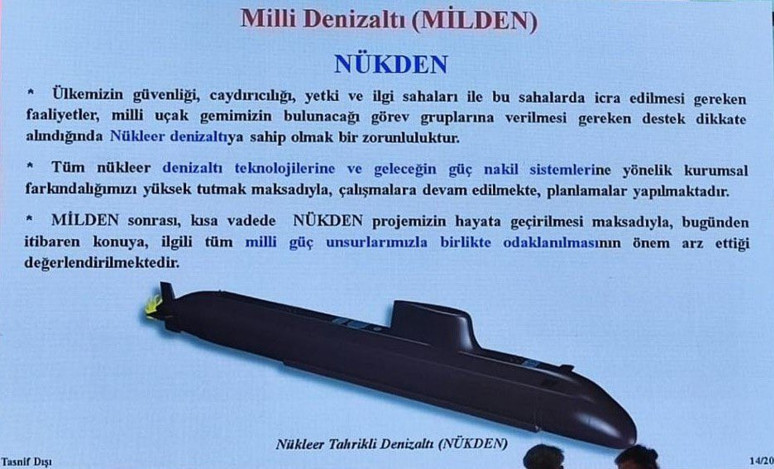 Nükleer denizaltı projesi resmen ilan edildi - Resim : 1