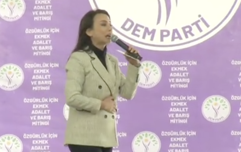 DEM Parti İmralı sonrası açılım mitinglerinde başladı! 'Barış' adı altında bölücülük - Resim : 1