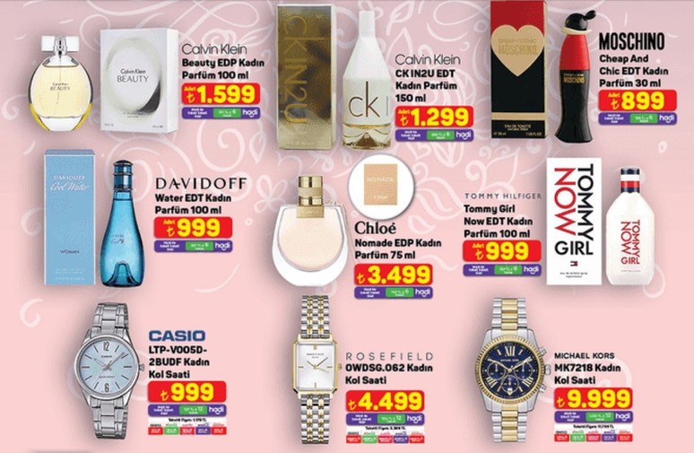 A101'den kadınlara özel 8 Mart indirimleri! Rosefield saatten Davidoff parfüme ve Skechers ayakkabıya kadar dev kampanya - Resim : 2