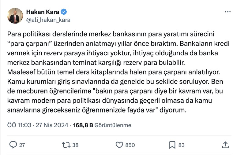 Hakan Kara'dan bankalara dair dikkat çeken açıklama - Resim : 1