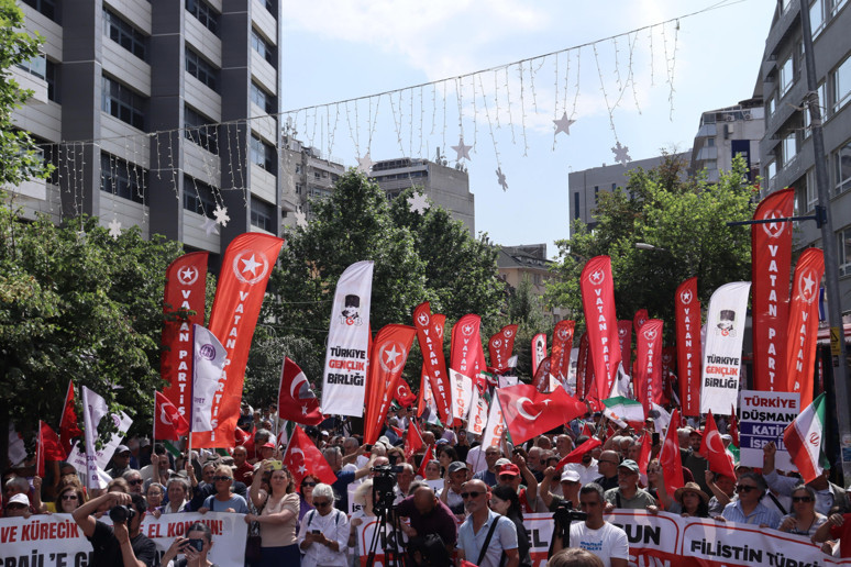 Vatan Partisi'nden 'İsrail'e geçit yok' mitingi! Perinçek'ten Erdoğan'a: Madem başkomutansınız, Kürecik'e el koyun - Resim : 4
