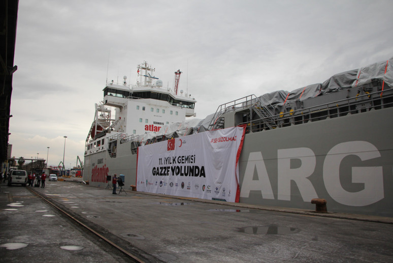 Türk Kızılayından Gazze'ye bir yardım gemisi daha - Resim : 1