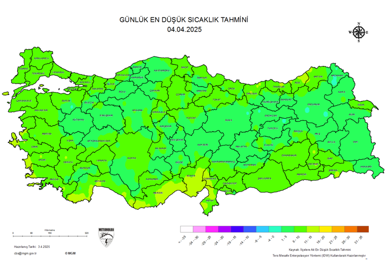 Sıcaklıklar aniden düşüyor! Meteoroloji yeni haritasını yayınladı: Kar, sağanak ve fırtına bekleniyor - Resim : 3