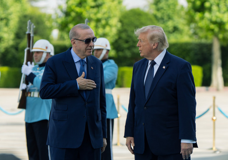 The ceremony welcoming Trump (July 7, 2026).