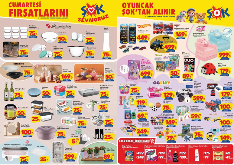 ŞOK 22 Kasım 2025 kataloğu