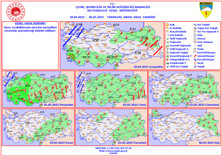 Yeni hava durumu raporu yayımlandı: Meteoroloji'den 32 il için sağanak yağış uyarısı - Resim : 3