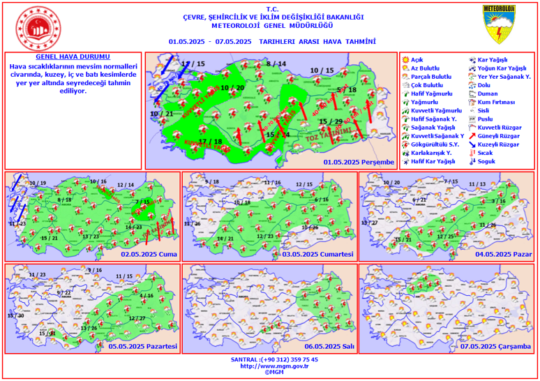 1 Mayıs'ta hava nasıl olacak? Meteoroloji saat vererek uyardı! - Resim : 4