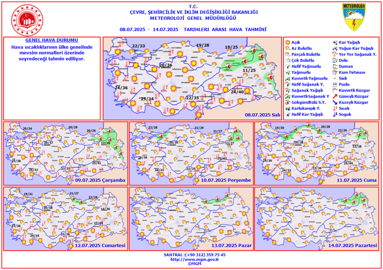 Meteoroloji’den hava durumu raporu: Yağış ve sıcaklık uyarısı - Resim : 3