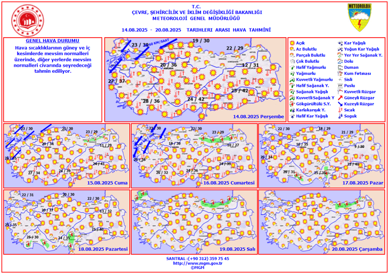 Meteoroloji uyardı: 31 il için rekor sıcaklık alarmı - Resim : 4