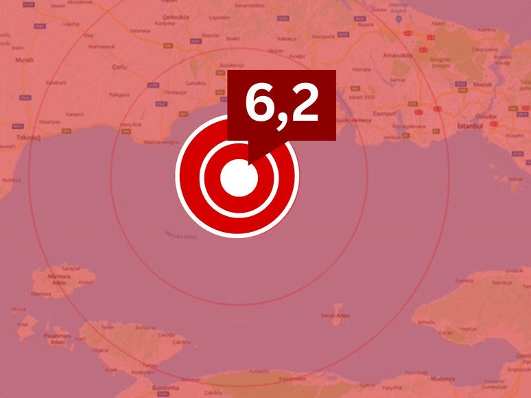 İstanbul'da 6,2 büyüklüğünde deprem! Peş peşe sallandı