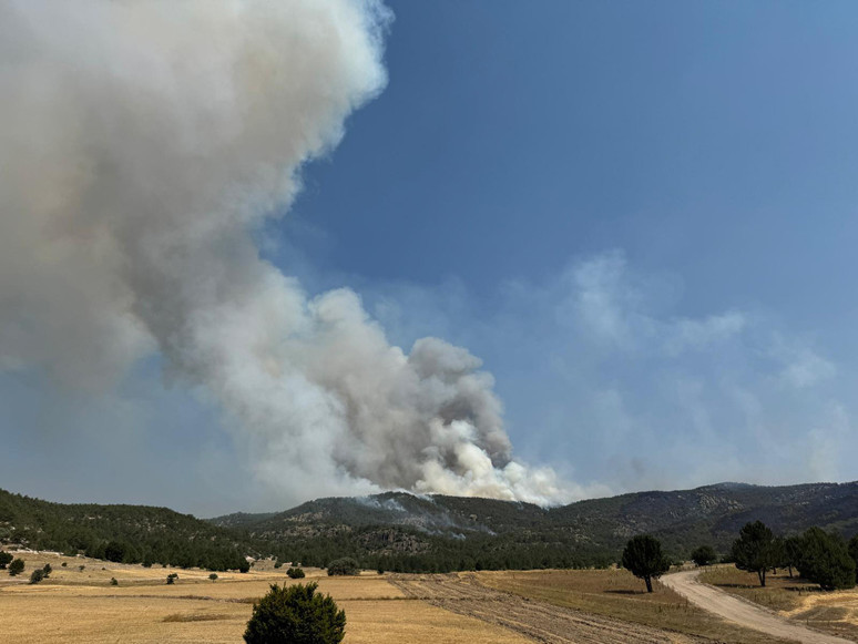 Bilecik yangınının dumanları Bursa’ya vardı - Resim : 1
