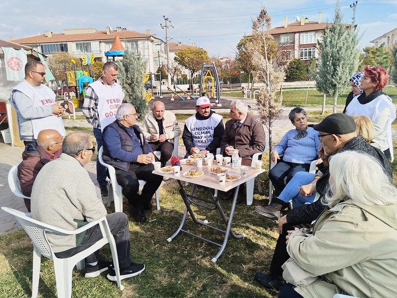 Vatan Partisi’nden grevdeki işçilere ziyaret - Resim : 1