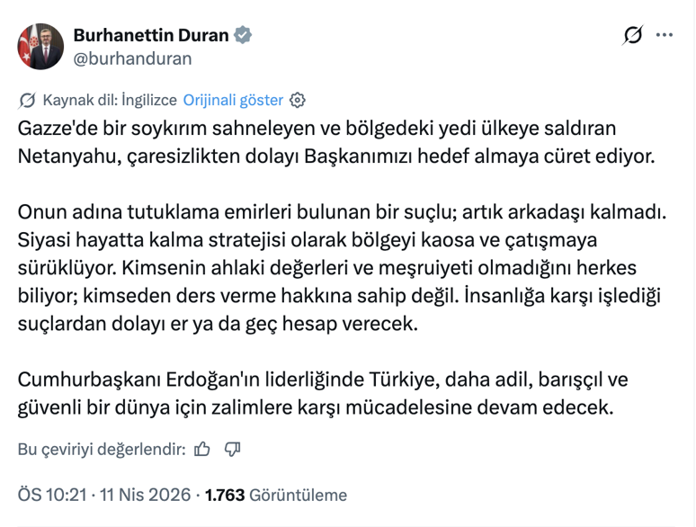 Netanyahu ve Katz, Türkiye'yi hedef aldı: Yanıtlar gecikmedi - Resim : 4