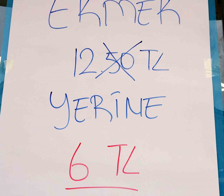 Antalya'da ekmeğin fiyatı 6 lira oldu