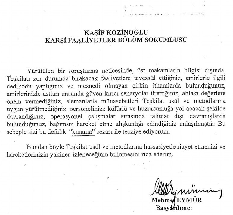 Kınama cezası vermiş! Eymür ilk kez 1995’te hedef almış - Resim : 1