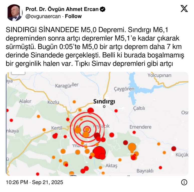 Korkutan depremler sonrası uzmanlar o bölge için uyardı: 'Gerginlik halen var' - Resim : 1