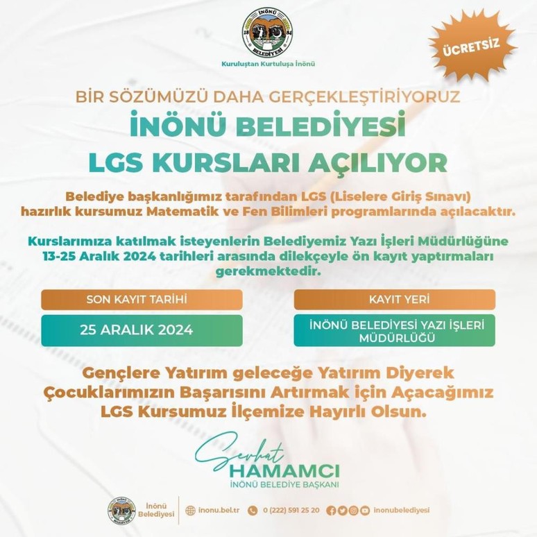 Liseye hazırlanan öğrencilere müjde! O şehirde ücretsiz LGS kursları başlıyor... - Resim : 1