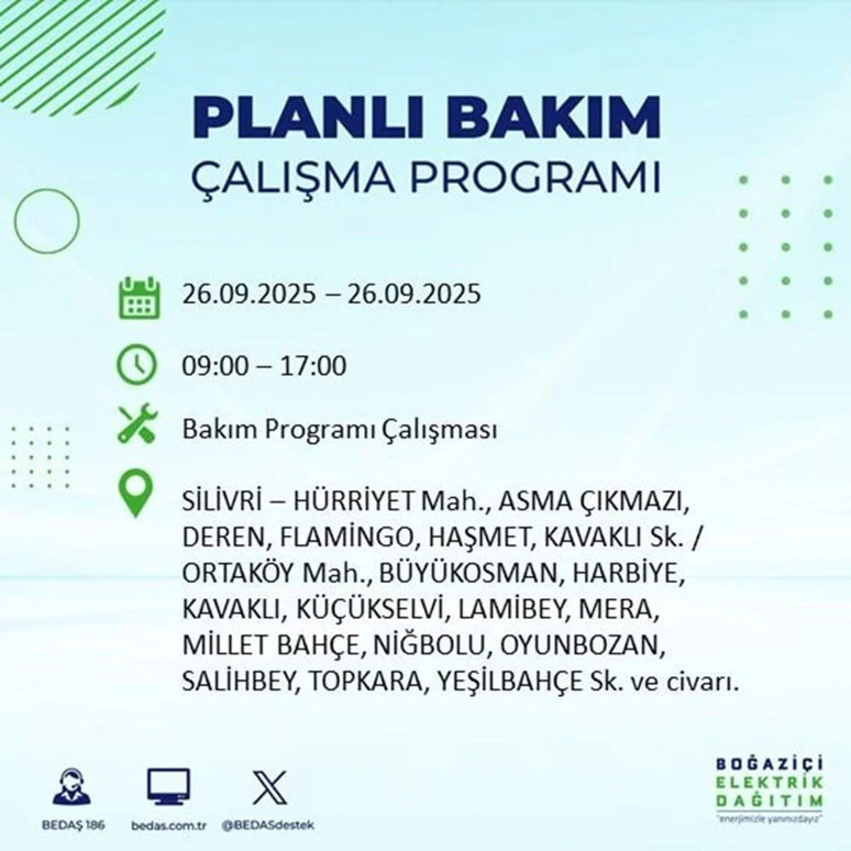 SİLİVRİ ELEKTRİK KESİNTİSİ NE ZAMAN BİTECEK? 26 Eylül Silivri elektrik kesintisi sorgulama - Resim : 3