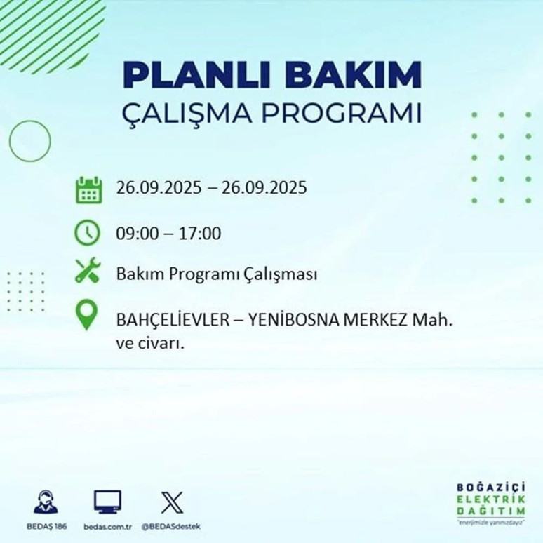 BAHÇELİEVLER ELEKTRİKLER NE ZAMAN GELECEK? 26 Eylül Bahçelievler elektrik kesintisi saat kaçta bitecek - Resim : 4