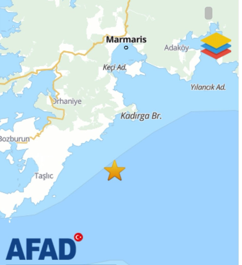 Marmaris'te korkutan deprem! 1 can kaybı - Resim : 1