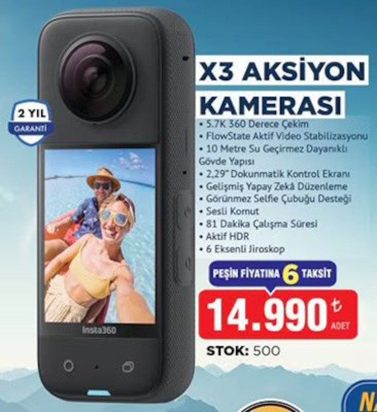 INSTA360 X3 VE INSTA360 GO 3S ÖZELLİKLERİ