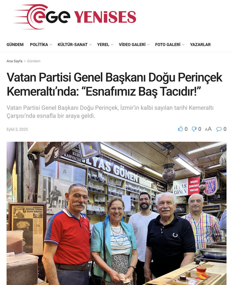 İzmir ziyareti yerel basının gündeminde - Resim : 2