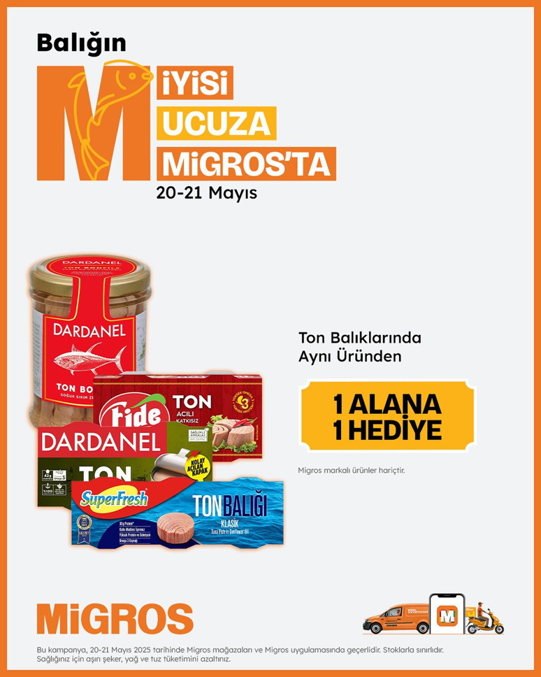 Migros 1 alana 1 bedava