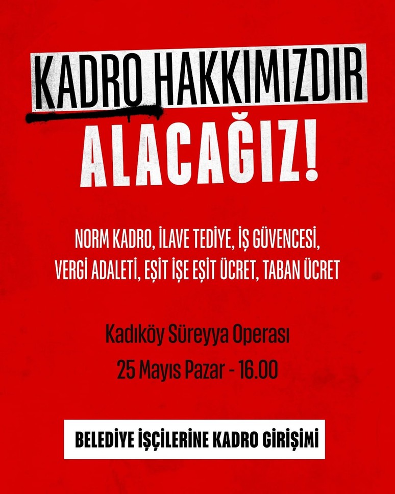 Belediye şirket işçileri meydanlara çıkacak! ‘Taşeronluğun adı değişti sorunlar aynı kaldı’ - Resim : 1