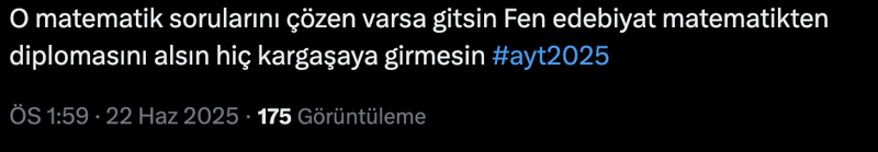 YKS AYT sınavı nasıldı? Alan Yeterlilik Testi 2025 AYT soruları zor muydu kolay mıydı? İşte adaylardan ilk yorumlar - Resim: 37