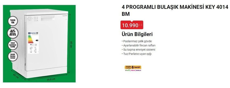 Ev kuracaklar dikkat! BİM'e beyaz eşya geliyor - Resim: 7
