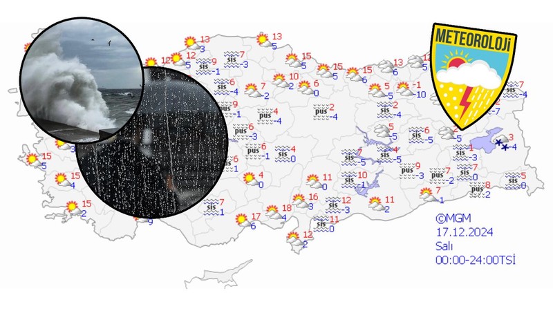 Meteoroloji tek tek uyardı! Hepsi birden geliyor: Fırtına, sağanak, kar ve buzlanma! - Resim: 1