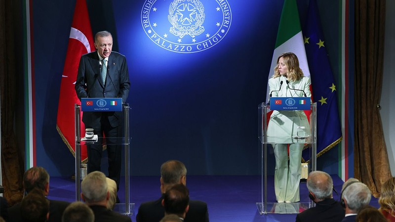 İtalya ve Türkiye'den kritik zirve! Cumhurbaşkanı Erdoğan ve Meloni'den ortak basın toplantısı - Resim: 3