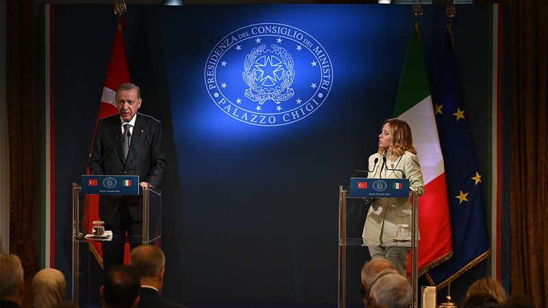 İtalya ve Türkiye'den kritik zirve! Cumhurbaşkanı Erdoğan ve Meloni'den ortak basın toplantısı - Resim: 4