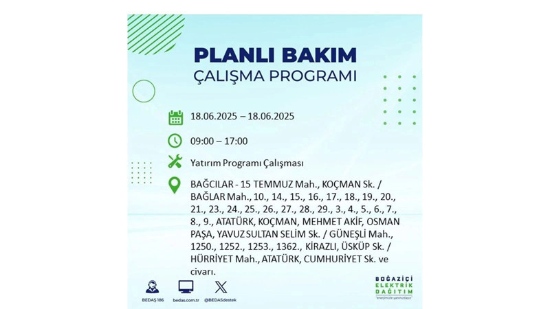 Elektrik kesintisi 9 saat sürecek: 18 Haziran elektrik kesintileri - Resim: 15