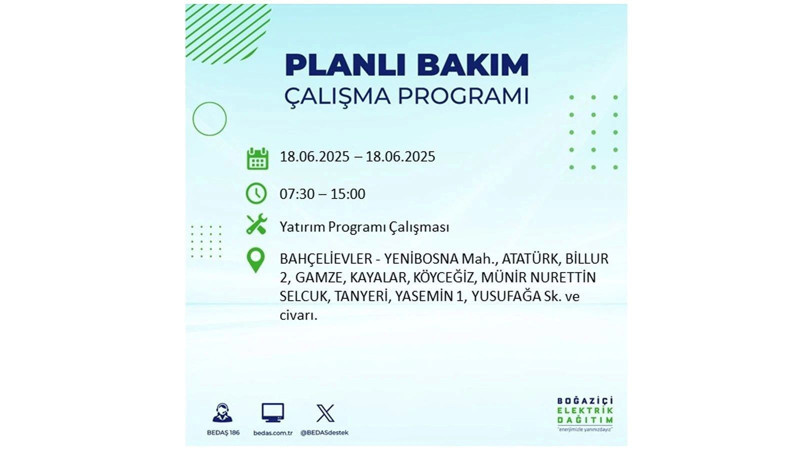 Elektrik kesintisi 9 saat sürecek: 18 Haziran elektrik kesintileri - Resim: 19