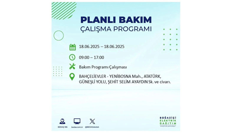 Elektrik kesintisi 9 saat sürecek: 18 Haziran elektrik kesintileri - Resim: 20