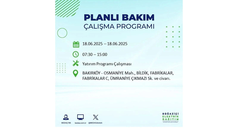 Elektrik kesintisi 9 saat sürecek: 18 Haziran elektrik kesintileri - Resim: 22