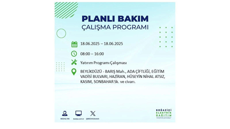 Elektrik kesintisi 9 saat sürecek: 18 Haziran elektrik kesintileri - Resim: 31