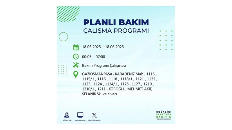 Elektrik kesintisi 9 saat sürecek: 18 Haziran elektrik kesintileri - Resim: 48