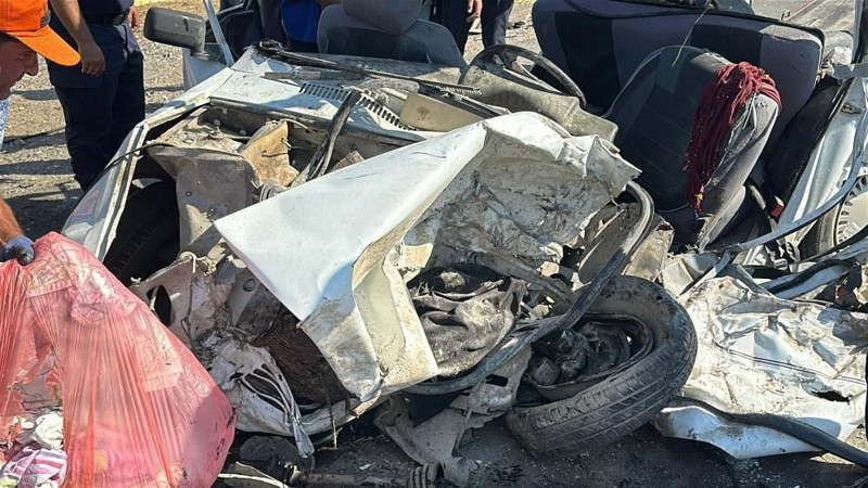 Uşak'ta korkunç kaza! Baba ve kızı hayatını kaybetti - Resim: 1