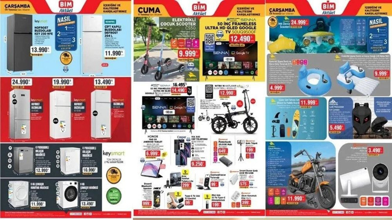 BİM 8-11 Temmuz Aktüel Kataloğu: Tablet, klima, vantilatör, kahvaltı seti ve tencere seti geliyor - Resim: 1