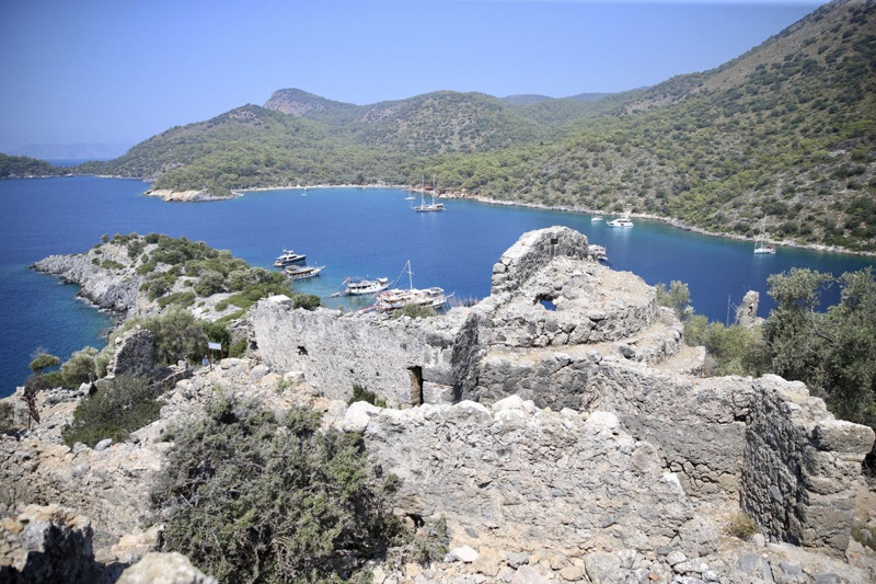 Muğla'nın Fethiye ilçesinde bulunuyor! Mavi tur yapanların uğrak noktası oldu - Resim: 21