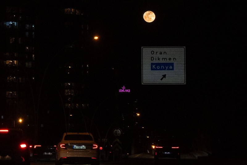 Ankara'da dolunay kartpostallık görüntüler oluşturdu - Resim: 3