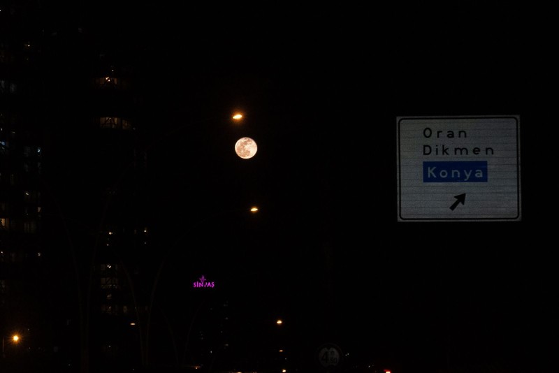 Ankara'da dolunay kartpostallık görüntüler oluşturdu - Resim: 2