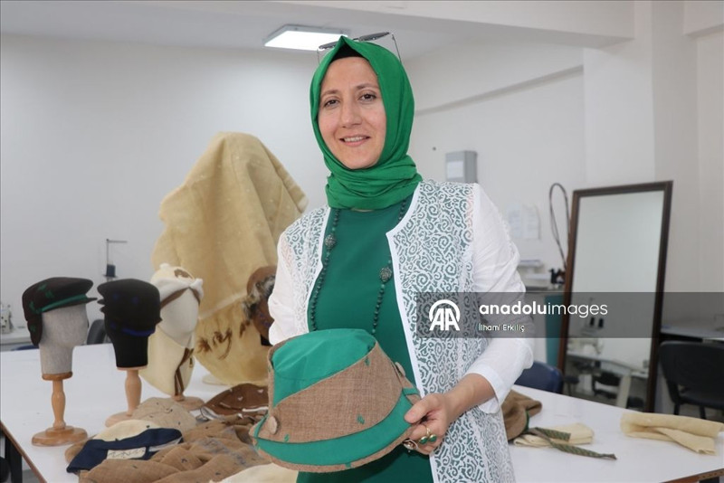 Eruzum'da geleneksel kumaş 'ehram'dan üretildiler! - Resim: 1